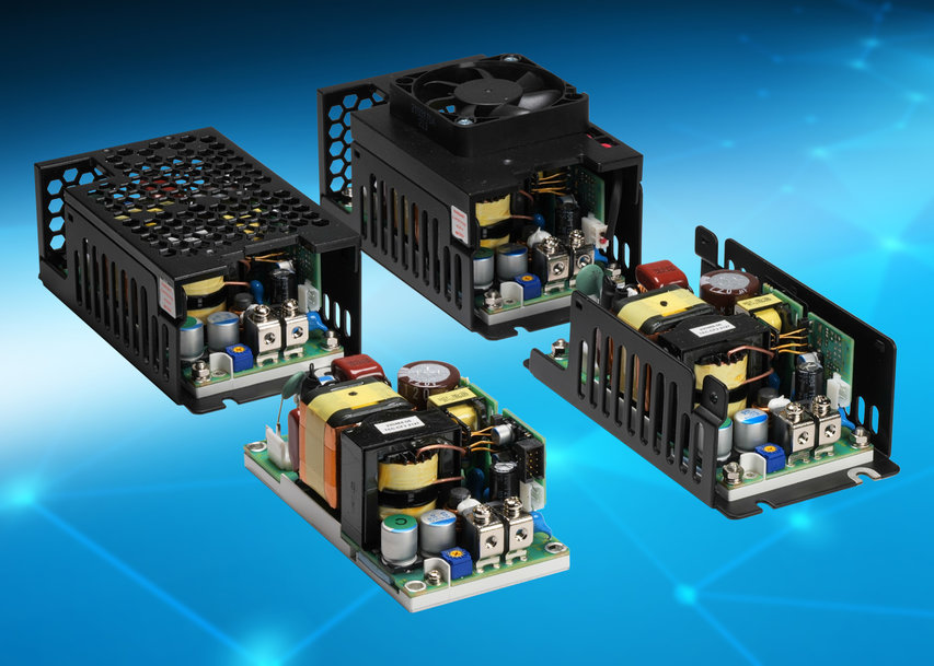 Nouvelles alimentations 250 W compactes de 2 x 4 pouces pour le secteur médical et industriel pouvant être refroidies par conduction ou par convection